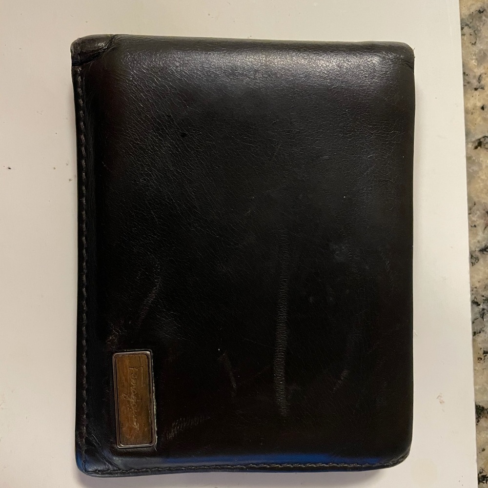 Salvatore Ferragamo leather wallet brown